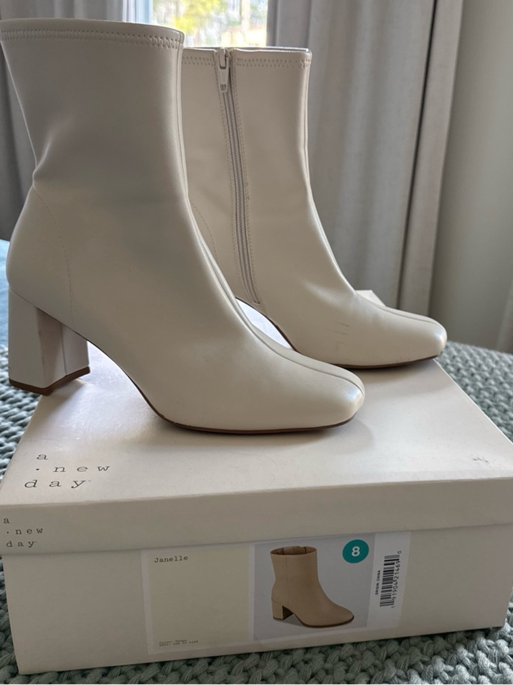 A New Day. Janelle Booties in Cream